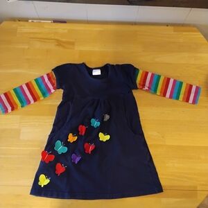 Colorful Butterfly Dress with Rainbow Sleeves